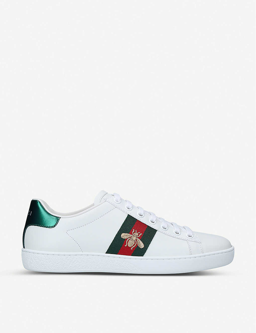 GUCCI: New Ace interlocking-G leather trainers