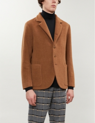 THE INOUE BROTHERS - Single-breasted brushed-texture alpaca blazer