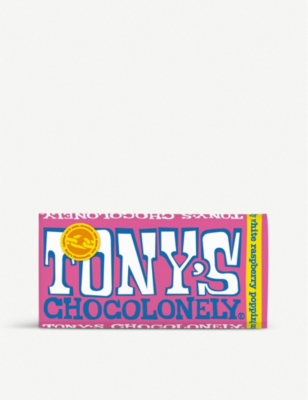 TONY'S: White raspberry popping candy chocolate 180g