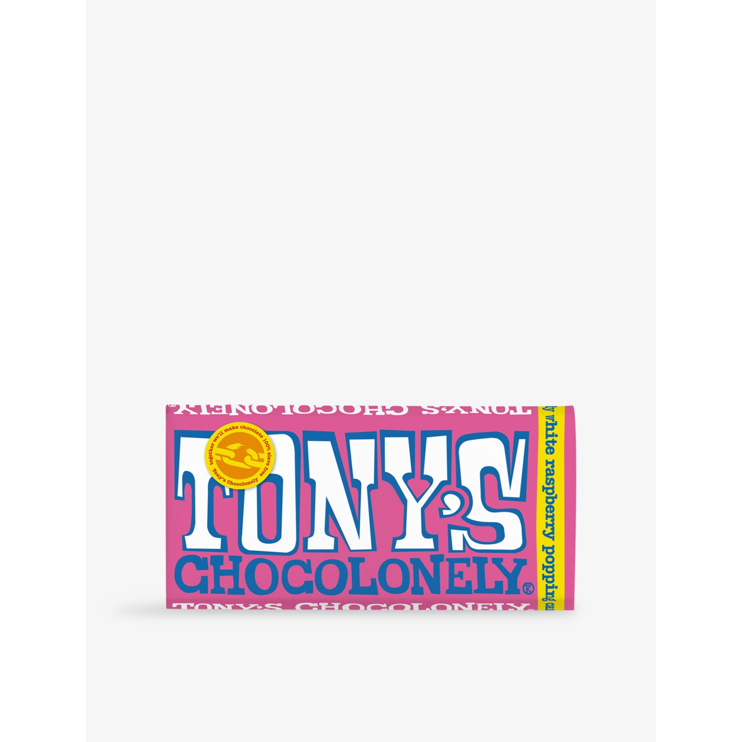 Tony's Chocolonely White Raspberry Popping Candy Chocolate 180g