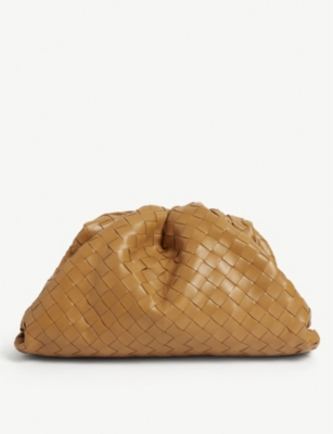 BOTTEGA VENETA - The Pouch intrecciato leather clutch bag | Selfridges.com