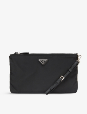 prada nylon clutch bag