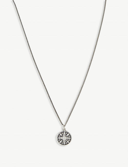 SERGE DENIMES: Compass silver necklace
