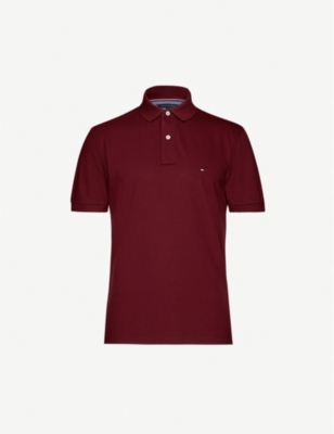 maroon tommy hilfiger shirt