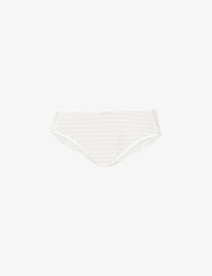 Panache Envy High-rise Stretch-lace Briefs In Ivory