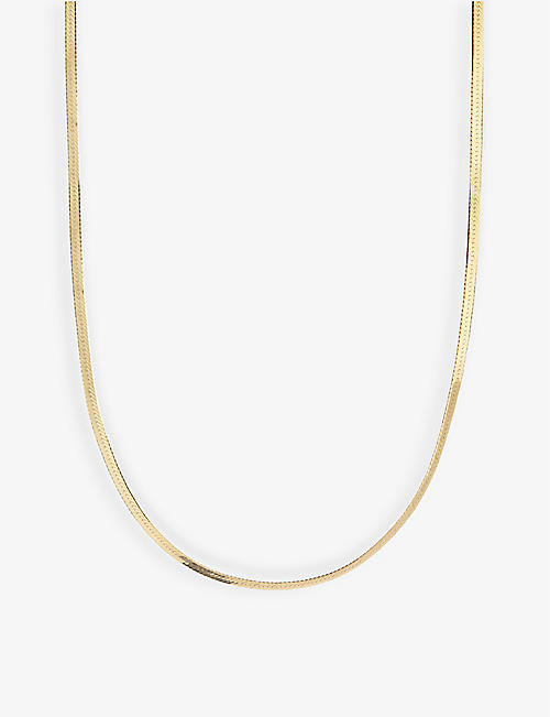MARIA BLACK: Mio yellow gold-plated 925 sterling-silver chain