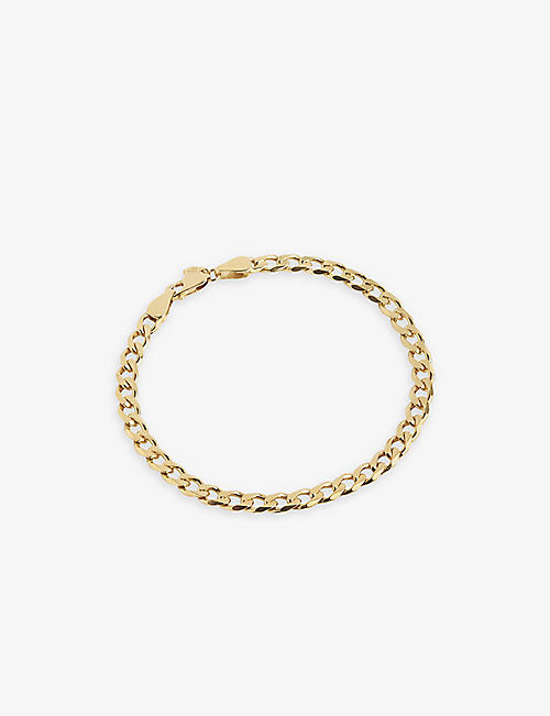 MARIA BLACK: Forza 22ct yellow gold-plated 925 sterling-silver bracelet