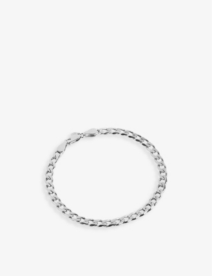 MARIA BLACK: Forza white rhodium-plated 925 sterling-silver bracelet