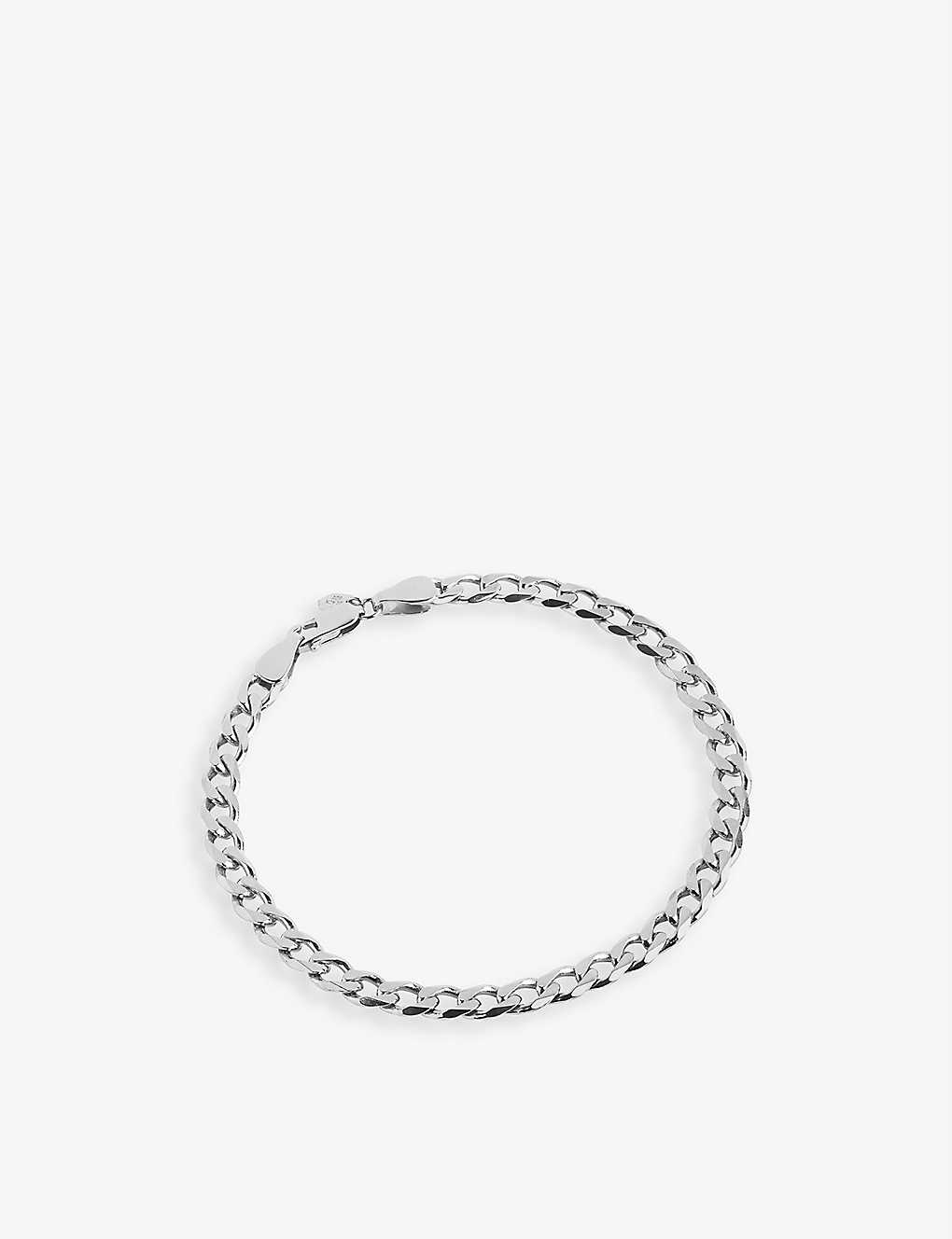 Maria Black Womens Silver Hp Forza White Rhodium-plated 925 Sterling-silver Bracelet