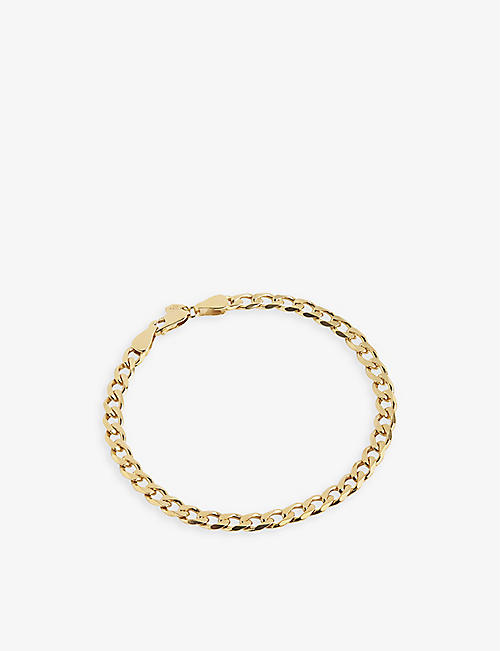 MARIA BLACK: Forza chain-link large yellow-gold plated sterling-silver bracelet