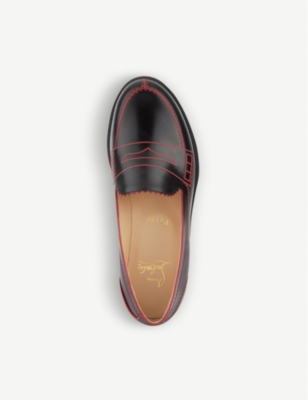 CHRISTIAN LOUBOUTIN Mocalaureat leather loafers