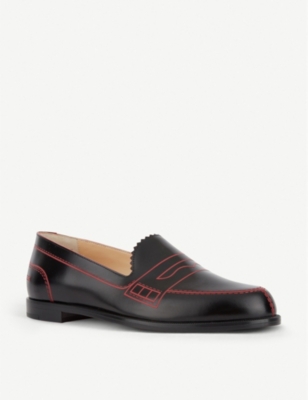 CHRISTIAN LOUBOUTIN Mocalaureat leather loafers