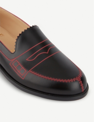 CHRISTIAN LOUBOUTIN Mocalaureat leather loafers