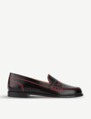 CHRISTIAN LOUBOUTIN Mocalaureat leather loafers