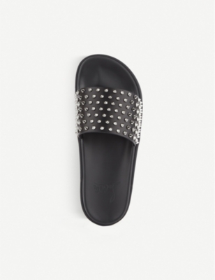 CHRISTIAN LOUBOUTIN Pool Fun leather sliders