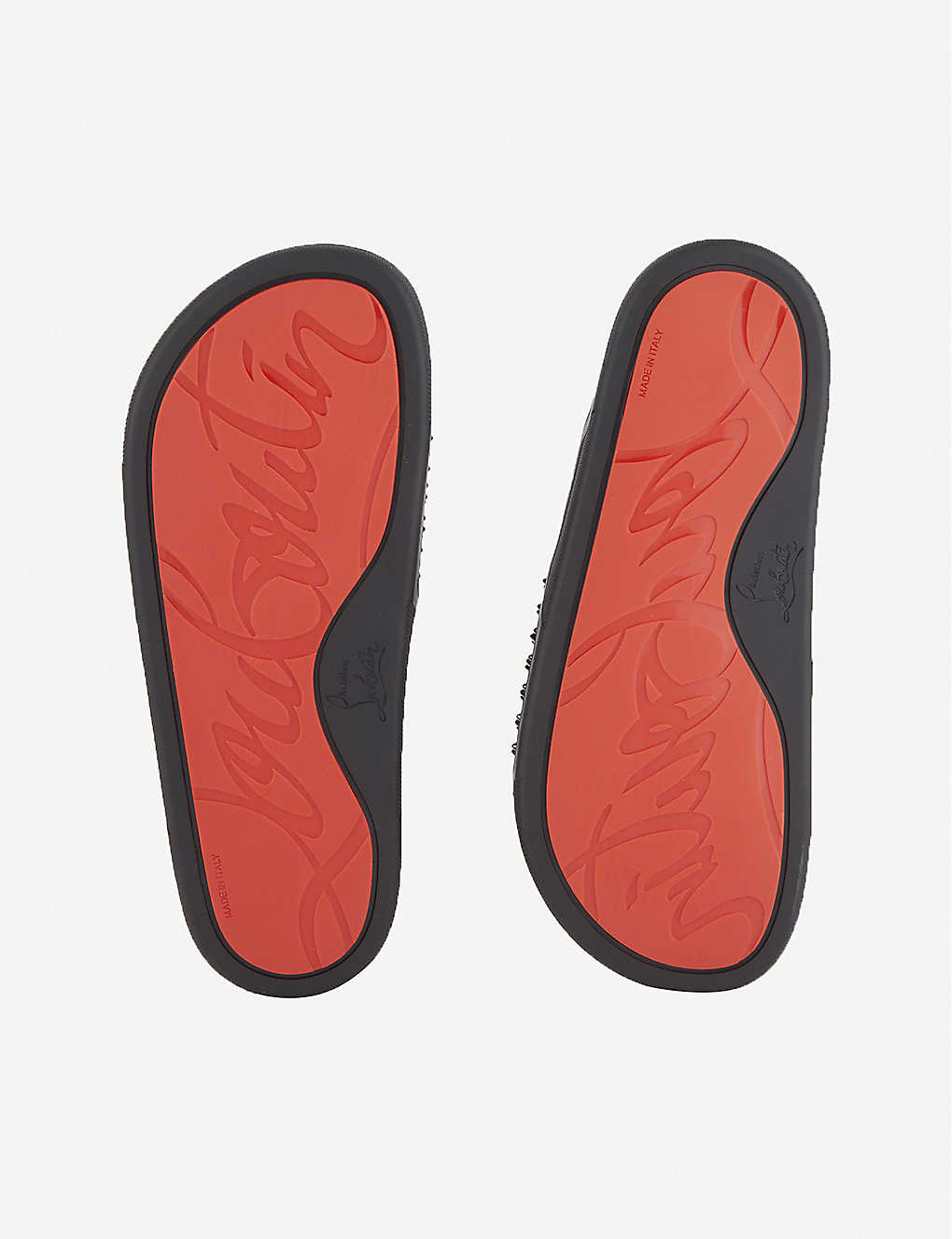 CHRISTIAN LOUBOUTIN Pool Fun leather sliders