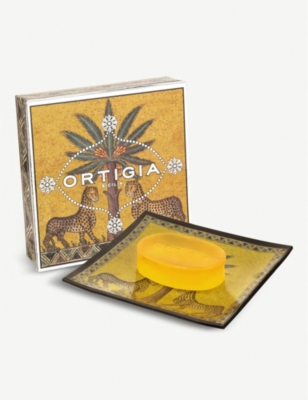 Ortigia Sicilia Zagara Soap And Soap Dish Set