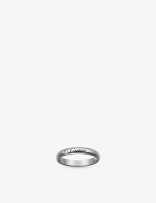 CARTIER: C de Cartier platinum and diamond wedding ring