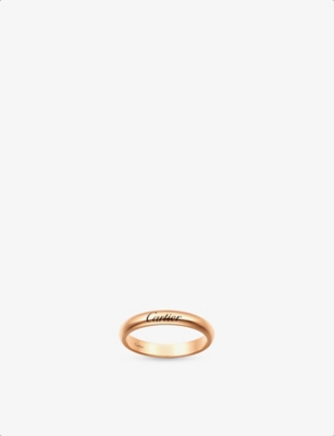 Cartier C De Cartier 18ct Rose Gold Wedding Ring Selfridges Com