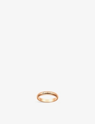 Cartier Womens Rose Gold C De 18ct Rose-gold Wedding Ring