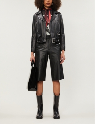 acne mock leather jacket sale