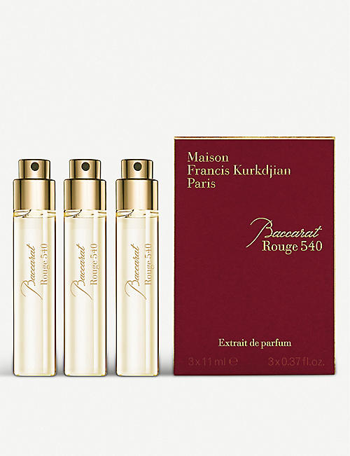 MAISON FRANCIS KURKDJIAN: Baccarat Rouge 540 extrait de parfum refills 3 x 11ml