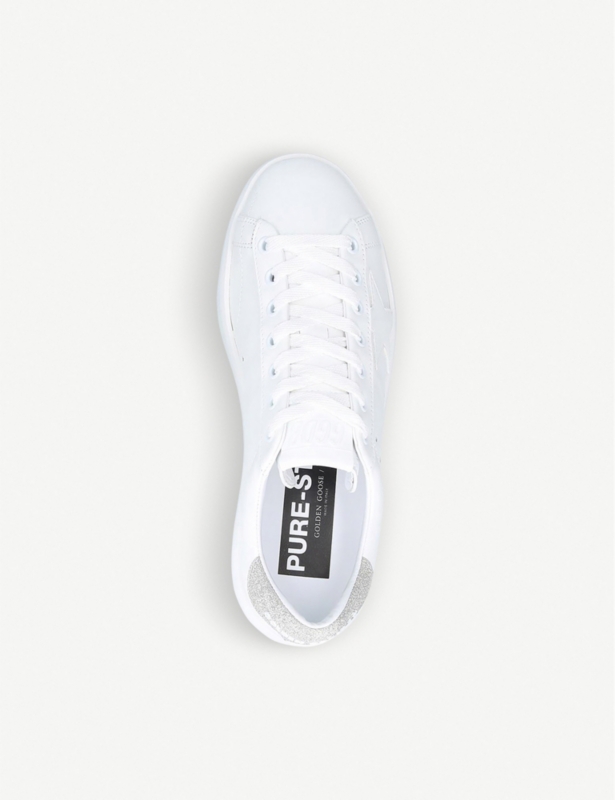 Women's Pure low-top leather and suede trainers