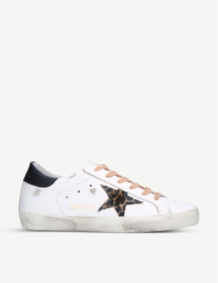 golden goose superstar w5 leather trainers