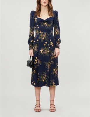 crepe midi dress | Selfridges ...