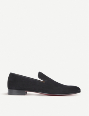 CHRISTIAN LOUBOUTIN: Dandelion suede loafers