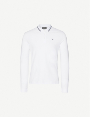 emporio armani long sleeve polo