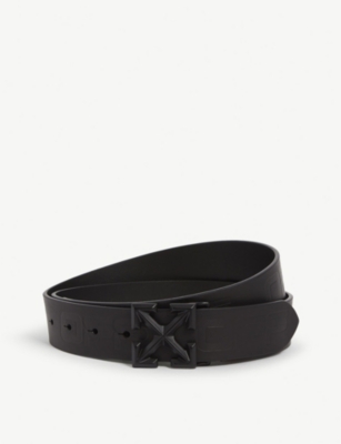 Off-White c/o Virgil Abloh Dégradé Arrow Buckle Calfskin Leather Belt in  Black for Men