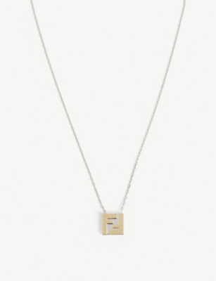 symmetri enhed eksplicit FENDI - FF logo square necklace | Selfridges.com