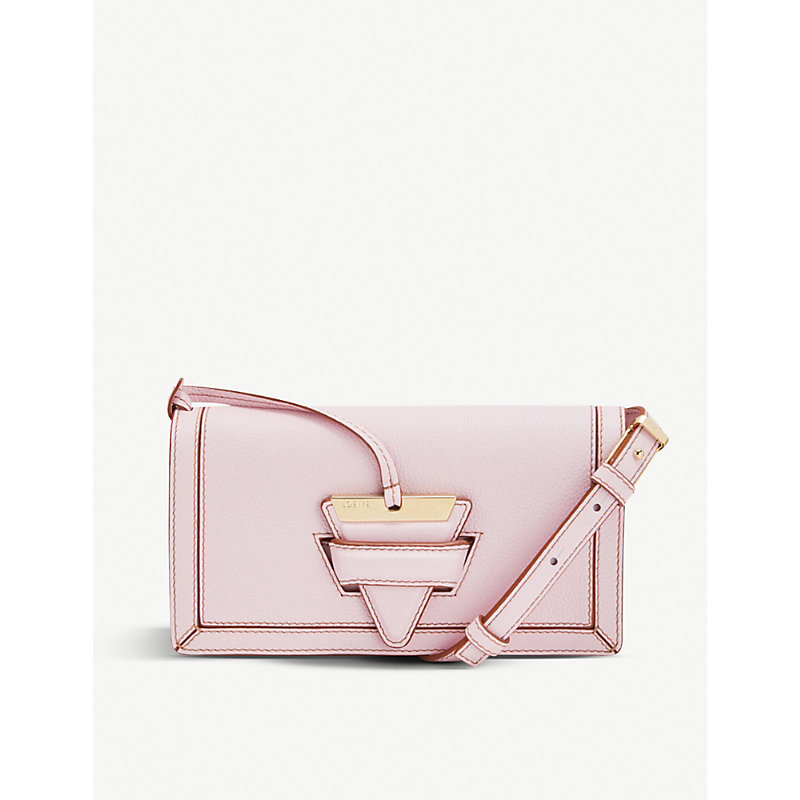 Loewe Mini Barcelona Leather Shoulder Bag In Icy Pink | ModeSens