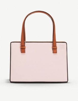 Loewe Postal Small Leather Shoulder Bag In Icy Pink tan ModeSens