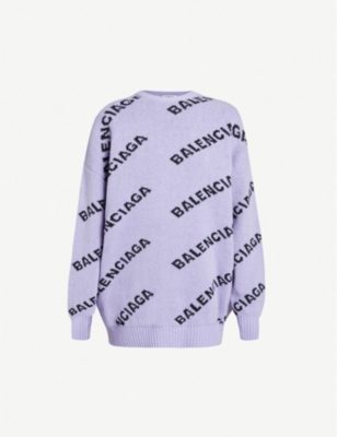 lilac balenciaga sweater