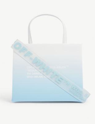 OFF-WHITE C/O VIRGIL ABLOH - Floral-print leather mini tote bag