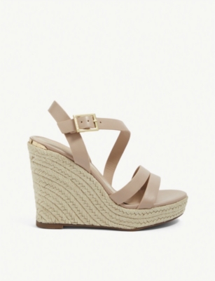 carvela nude wedges