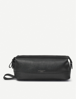 Aspinal Of London Classic Zipped Leather Washbag