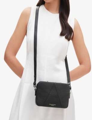 Shop Aspinal Of London Women's Camera 'a' Leather Cross-body Bag