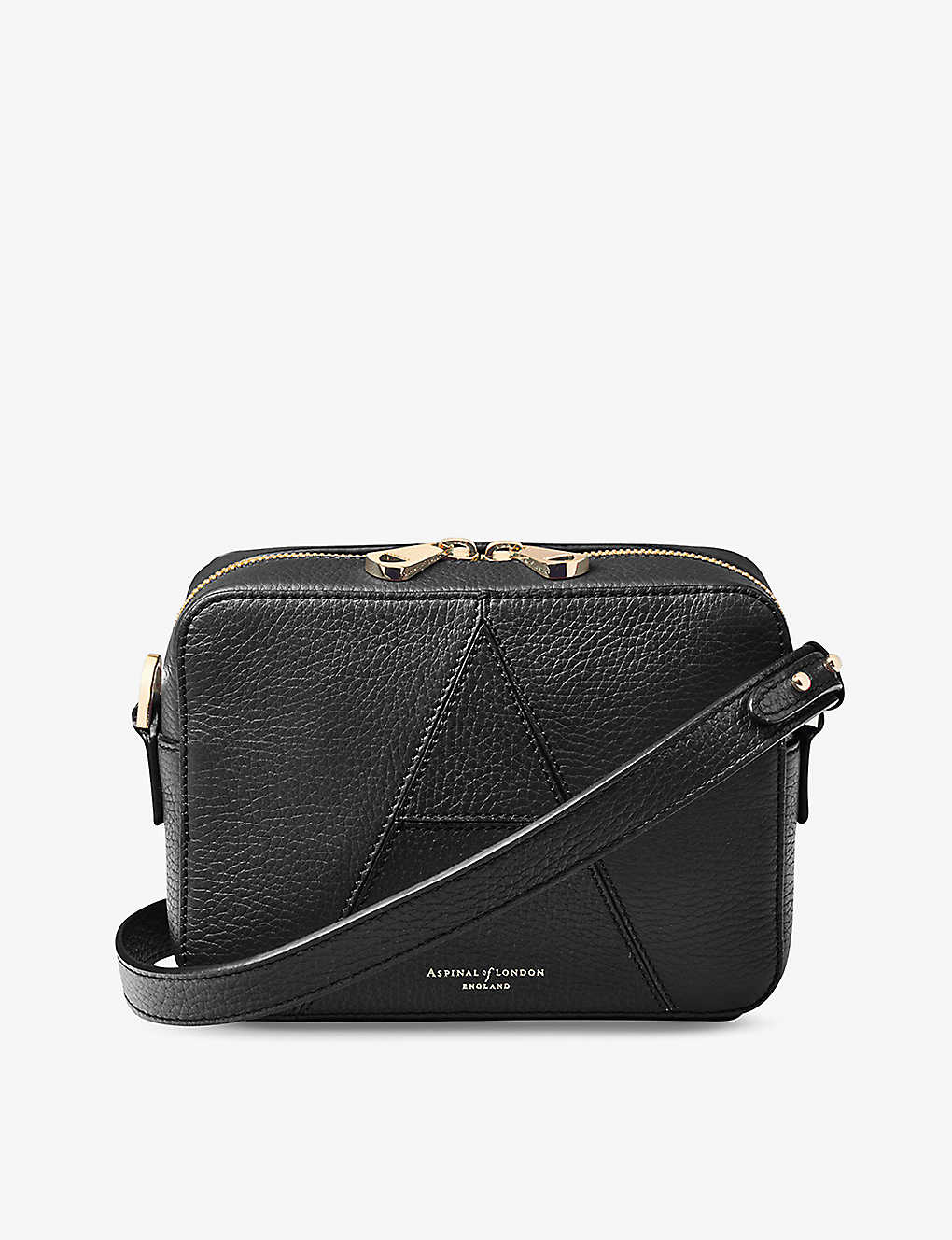 Aspinal Of London A Embroidered-logo Camera Bag In Black