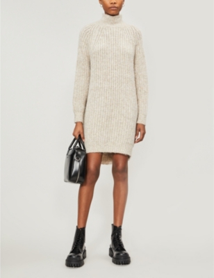 funnel neck jumper dress