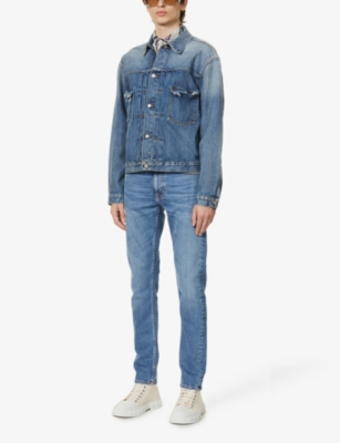 Nudie Jeans Lean Dean Slim-fit Tapered Jeans In Lost Orange