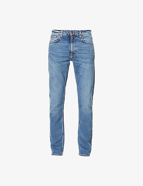 NUDIE JEANS: Lean Dean slim-fit tapered jeans