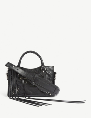 BALENCIAGA Mini City leather tote Selfridges