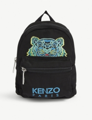 Kenzo Tiger Embroidered Mini Canvas Backpack