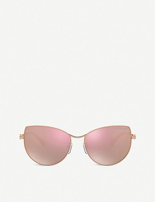 MICHAEL KORS: MK1062 58 cat eye-framed metal and polyamide sunglasses