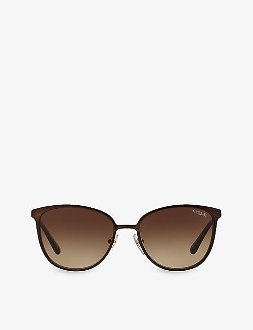 VOGUE: VO4002S pillow-frame metal sunglasses