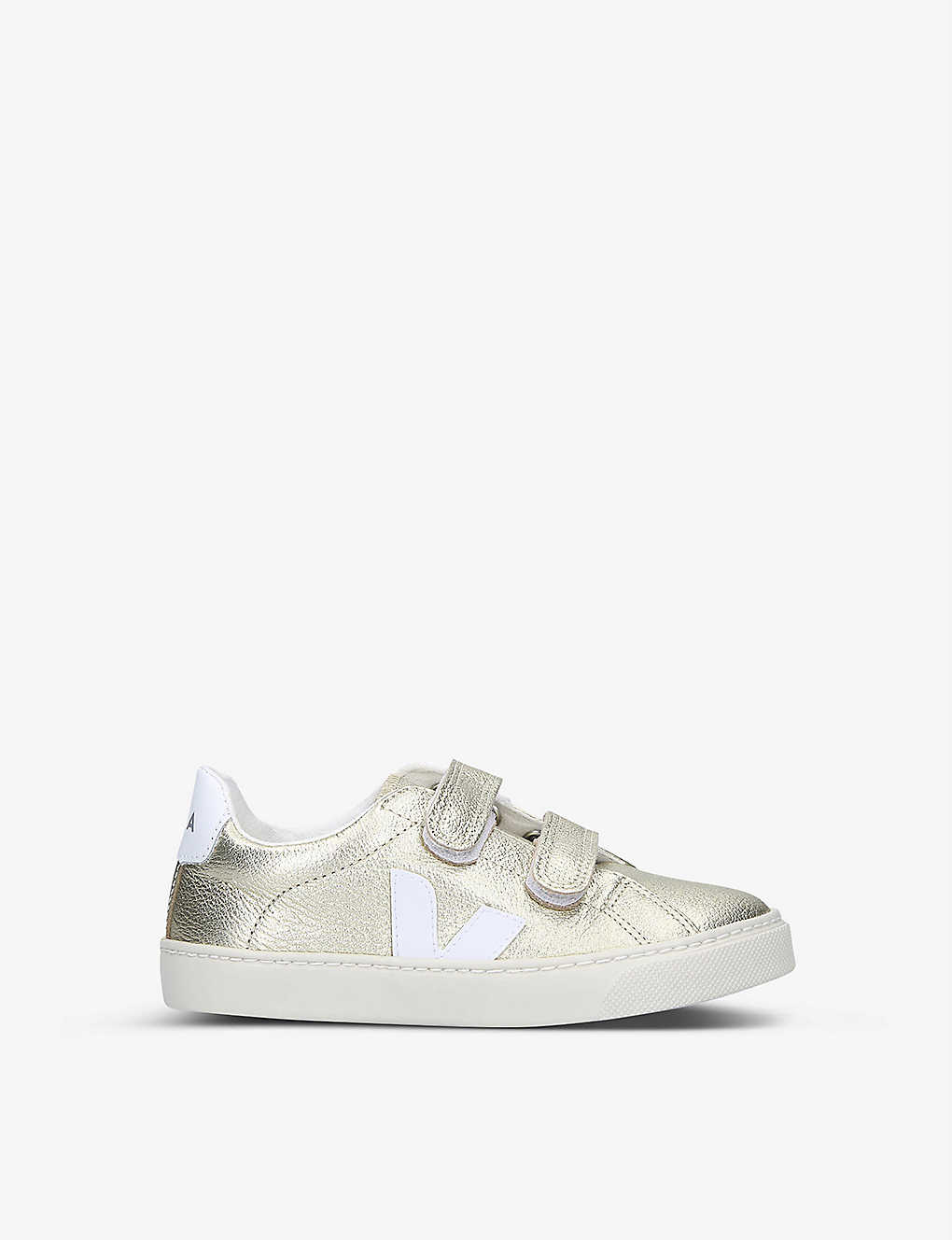 Veja Esplar Leather Trainers 6-9 Years In Gold