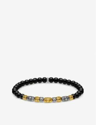 THOMAS SABO: Lucky Charms 18ct gold-plated and sterling-silver beaded bracelet
